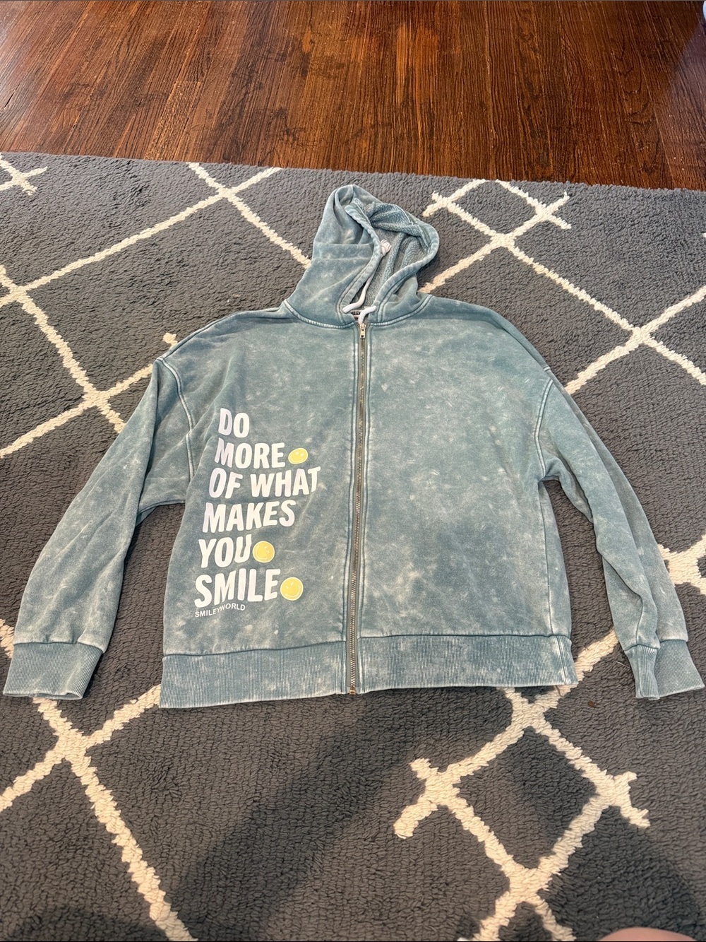 SmileyWorld “DO MORE OF WHAT MAKES YOU SMILE” Zip Up